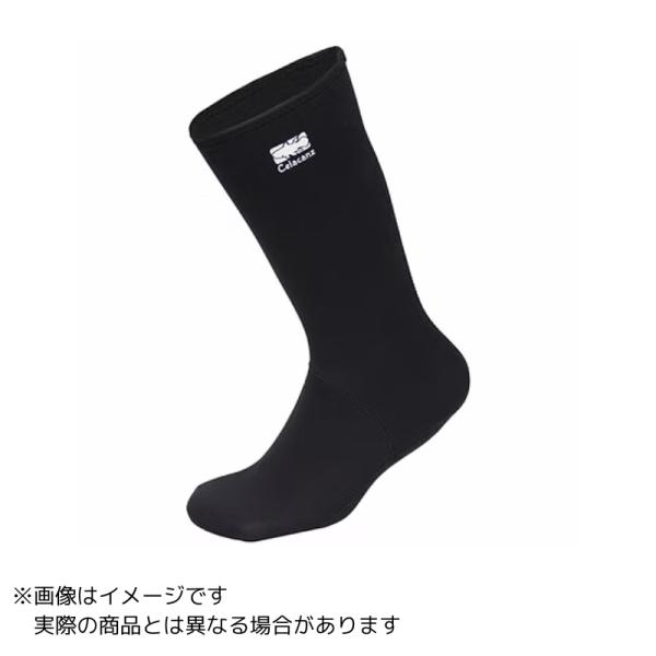 エクセル BSC-615 防水ソックス ロング ＃ブラック ＃M(24.5-25.0)