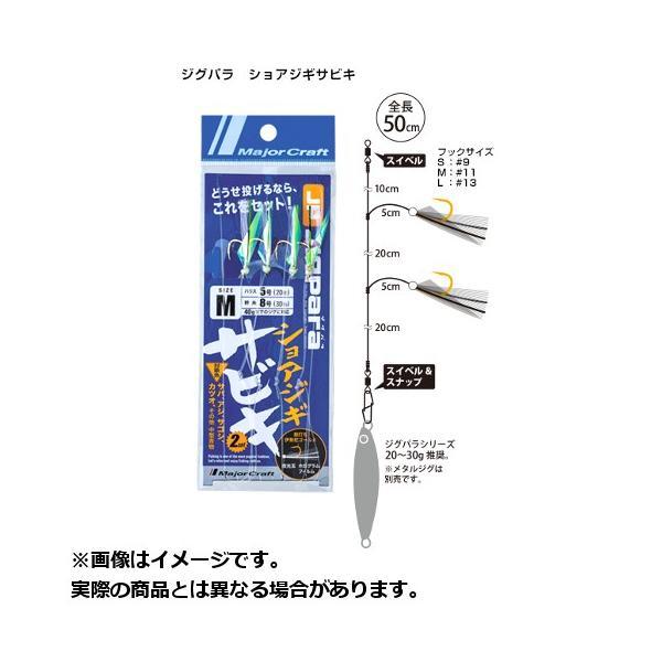 【メール便対応】メジャークラフト ジグパラ ショアジギさびき JP-SABIKI サイズ:S