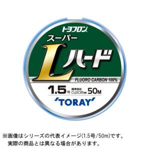 【メール便対応】東レ(TORAY) トヨフロン スーパーLハード 50m 3号 (カラー:ナチュラル)｜tsurigu-yokoo