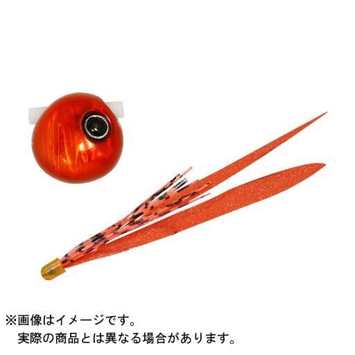 ジャッカル 鉛式 ビンビン玉スライド 80g (カラー:F181 レッドオレンジ/オレンジゴールドT...