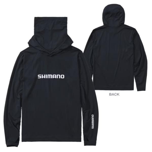 シマノ☆SH-060Y サンプロテクション フーディーシャツ (ネイビー）L