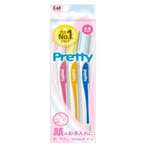 貝印 プリティー フェイスL (3本) 顔用 カミソリ