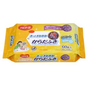 ピジョン ハビナース さっとさわやか からだふき (60枚)