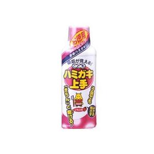 丹平製薬　歯垢が見える！　こどもハミガキ上手　イチゴ味　お徳用　(180ml)｜tsuruha