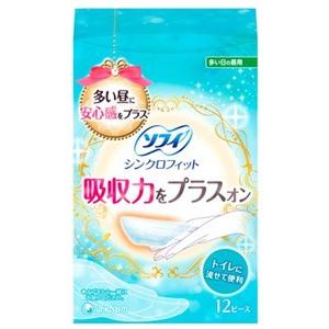 ユニチャーム　ソフィ　シンクロフィット　多い日の昼用　流せるタイプ　(12ピース)　生理用ナプキン　【医薬部外品】