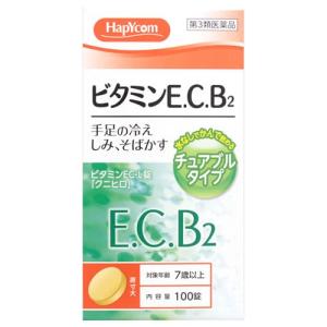 【第3類医薬品】HapYcom　ハピコム　ビタミンEC-L錠「クニヒロ」　(100錠)　E C B2 手足の冷え　しみ　そばかす｜ツルハドラッグ ヤフー店