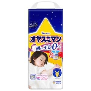 ユニチャーム オヤスミマン 女の子 ビッグ以上 13−28kg (22枚入) 夜用パンツ ベビー用紙おむつ｜tsuruha