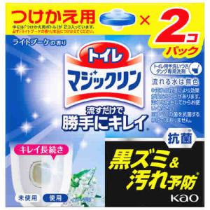 花王 トイレマジックリン 流すだけで勝手にキレイ ライトブーケの香り つけかえ用 (80g×2個) 付け替え用 トイレ用芳香洗浄剤｜ツルハドラッグ ヤフー店