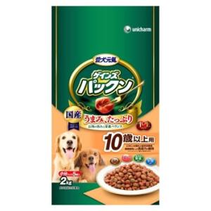 ゲインズ　パックン　10歳からの愛犬用　半生タイプ　ビーフ・ささみ・緑黄色野菜・小魚入り　(2kg)｜tsuruha