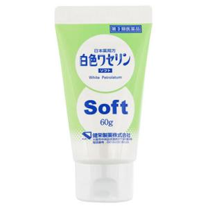 【第3類医薬品】健栄製薬　ケンエー　日本薬局方　白色ワセリン　ソフト　(60ｇ)