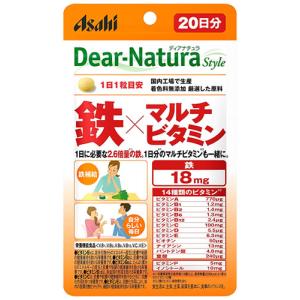 アサヒ ディアナチュラ スタイル 鉄×マルチビタミン 20日分 (20粒) 栄養機能食品　※軽減税率対象商品｜tsuruha