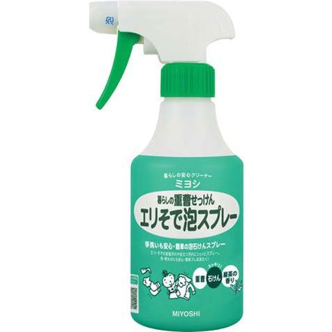 ミヨシ　暮らしの重曹せっけん　エリそで泡スプレー　(280ｍｌ)
