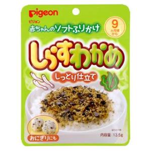 ピジョン　赤ちゃんのソフトふりかけ　しらす・わかめ　しっとり仕立て　9ヶ月頃から　(13.5g)　※軽減税率対象商品｜tsuruha