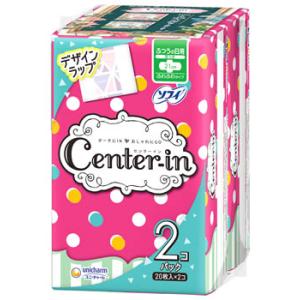 ユニチャーム センターイン ふわふわタイプ ふつうの日用 羽つき 20枚
