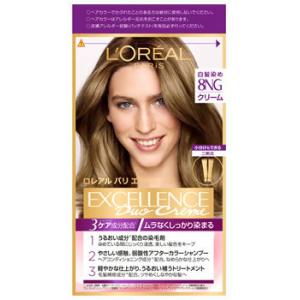 ロレアル パリ エクセランス R クリームタイプ 8NG 緑がかったより明るい栗色 (1セット) 白...