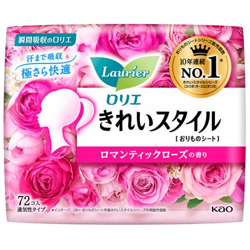 花王 ロリエ きれいスタイル ロマンティックローズの香り (72コ入) パンティライナー