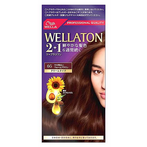ウエラ ウエラトーン ツープラスワン 2+1 クリームタイプ 6G やや明るいウォームブラウン (1...
