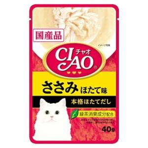 いなばペットフード　CIAO　チャオ　パウチ　ささみ　ほたて味　(40g)｜tsuruha