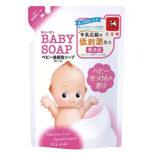 牛乳石鹸 キューピー ベビー全身泡ソープ ベビーせっけんの香り つめかえ用 (350mL) 詰め替え...