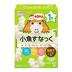 和光堂　1歳からのおやつ　+DHA　小魚すなっく　1歳頃から　(4g×3袋)　ベビーおやつ　※軽減税率対象商品