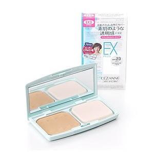 セザンヌ化粧品　UVファンデーション　EXプラス　EX3　オークル　SPF23　PA++　(11g)　パウダーファンデーション