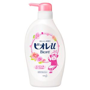 花王 ビオレu エンジェルローズの香り ポンプ (480mL) ボディウォッシュ ボディソープ｜tsuruha