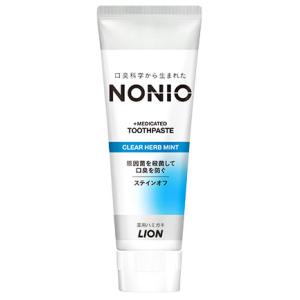 ライオン　NONIO　ノニオ　ハミガキ　クリアハーブミント　(130g)　薬用歯みがき　【医薬部外品】｜tsuruha