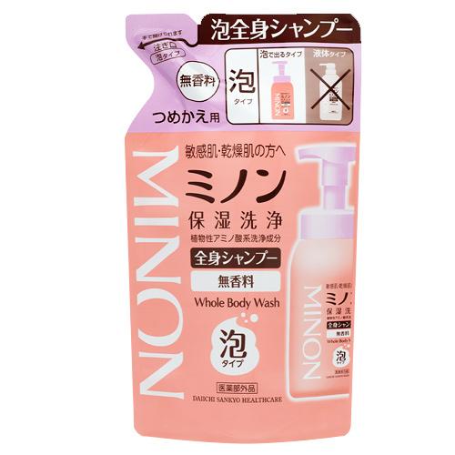 第一三共ヘルスケア ミノン全身シャンプー 泡タイプ つめかえ用 (400mL) 詰め替え用　医薬部外...
