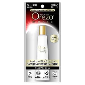 ※ツルハグループ限定※　ロート製薬 Orezo オレゾ ホワイト フェイスプロテクトUV SPF50+ PA++++ (30g) 顔用 日やけ止め 化粧下地 クリームタイプ　送料無料