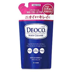 ロート製薬　DEOCO　デオコ　薬用ボディクレンズ　つめかえ用　(250mL)　詰め替え用　女性用　ボディソープ　ボディシャンプー　医薬部外品｜ツルハドラッグ ヤフー店