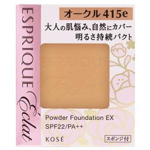 コーセー　エスプリーク　エクラ　明るさ持続　パクト　EX　レフィル　オークル　OC415e　(9.3g)　SPF22　PA++　ファンデーション　ESPRIQUE　eclat｜tsuruha