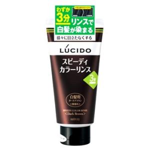 マンダム　LUCIDO　ルシード　スピーディカラーリンス　ダークブラウン　(160g)　白髪染め　男...