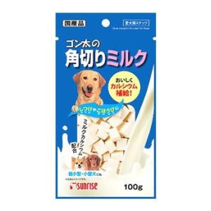 マルカン サンライズ ゴン太の角切り ミルク (100g) ドッグフード 犬用おやつ｜tsuruha