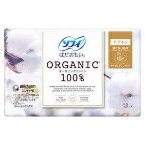 ユニチャーム ソフィ はだおもい オーガニックコットン 羽なし 23cm 特に多い昼用 (16枚) ...