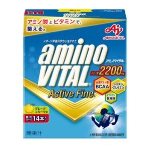 味の素 アミノバイタル アクティブファイン (14本) アミノ酸2200mg 顆粒スティック　※軽減税率対象商品｜tsuruha