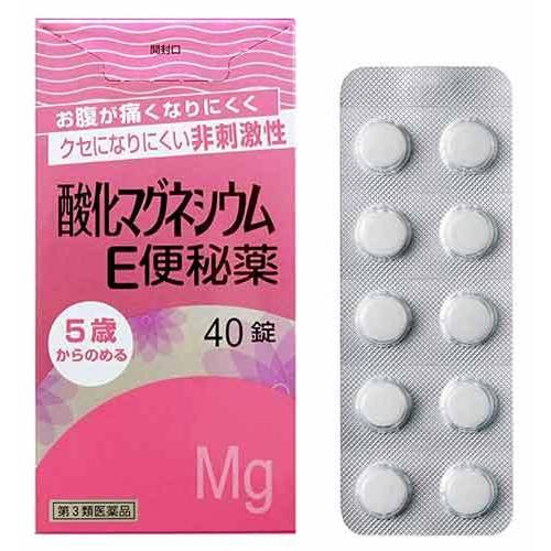 【第3類医薬品】健栄製薬 酸化マグネシウムE便秘薬 (40錠)