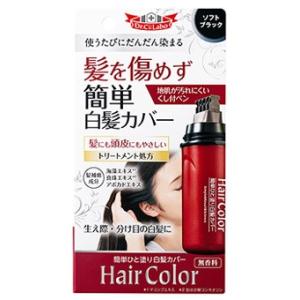 ドクターシーラボ 簡単ひと塗り 白髪カバー ソフトブラック  男女共用 シーラボ 白髪用 白髪かくし