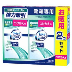 P&G 置き型ファブリーズ 靴箱専用ピュアクリーンの香り つけかえ用 (130g×2個) 付け替え用 ファブリーズ　P＆G