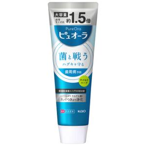 花王 ピュオーラ ハミガキ マイルドハーブ 大容量 (170g) 薬用ハミガキ　医薬部外品｜tsuruha