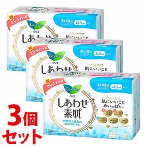 《セット販売》　花王 ロリエ しあわせ素肌 ふんわりタイプ 多い昼用 羽なし 22.5cm (24個...