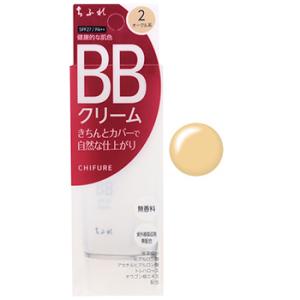 ちふれ化粧品 BB クリーム 2 オークル系 SPF27 PA++ (50g) CHIFURE 健康的な肌色 ファンデーション｜tsuruha