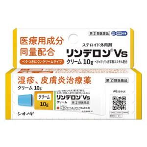 【第(2)類医薬品】シオノギヘルスケア リンデロンVsクリーム (10g) しっしん かゆみ 虫さされ ステロイド外用剤　【セルフメディケーション税制対象商品】｜tsuruha