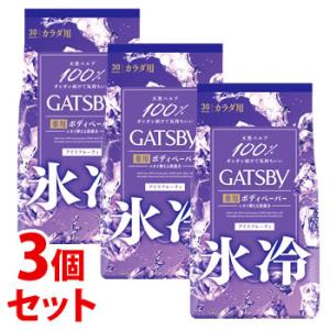 《セット販売》　マンダム GATSBY ギャツビー アイスデオドラント ボディペーパー アイスフルーティ 徳用タイプ (30枚)×3個セット 制汗シート　医薬部外品｜tsuruha