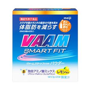 明治 VAAM ヴァーム スマートフィットウォーターパウダー レモン風味 (5.7g×20袋) 機能...