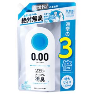 ライオン ソフラン プレミアム消臭 ウルトラゼロ 特大 つめかえ用 (1200mL) 詰め替え用 柔...