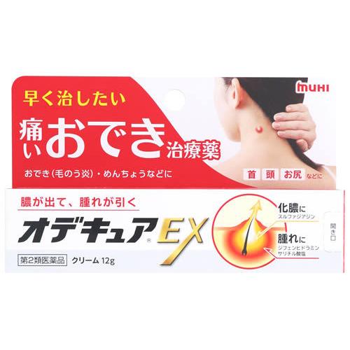 【第2類医薬品】池田模範堂 オデキュアEX (12g) おでき めんちょう 化膿性皮ふ疾患用薬 クリ...