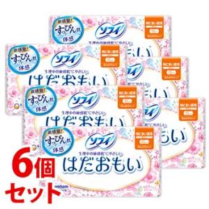 《セット販売》　ユニチャーム ソフィ はだおもい 特に多い昼用 23cm 羽なし (24コ入)×6個...