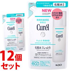 《セット販売》　花王 キュレル 潤浸保湿 化粧水 II 2 しっとり つめかえ用 (130mL)×12個セット 詰め替え用 curel　医薬部外品｜tsuruha