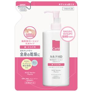 コーセー カルテHD モイスチュア フェイス＆ボディローション つめかえ用 (370mL) 詰め替え用 顔・からだ用　医薬部外品｜tsuruha