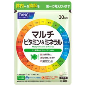 ファンケル マルチビタミン＆ミネラル 30日分 (180粒) サプリメント FANCL　※軽減税率対象商品｜tsuruha